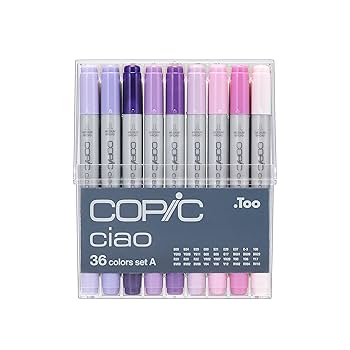 Amazon.co.jp: COPIC コピックチャオ 36色 Aセット : 文房具